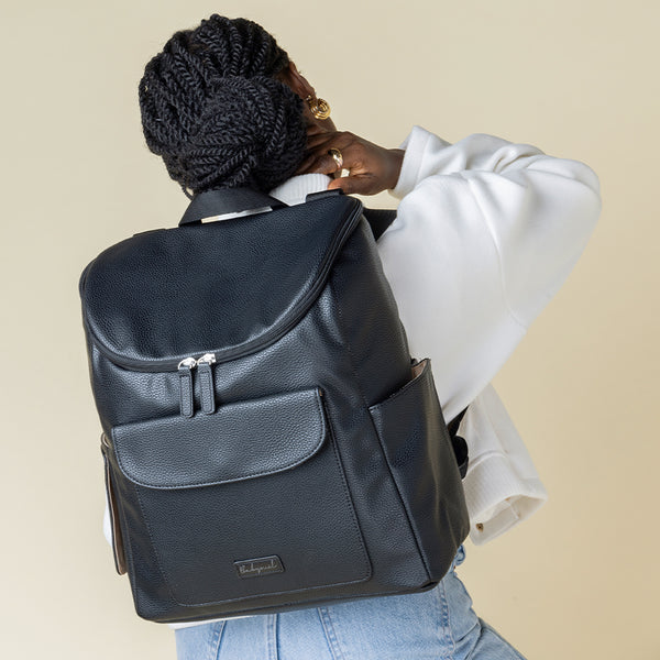 Vegan leather back pack sale