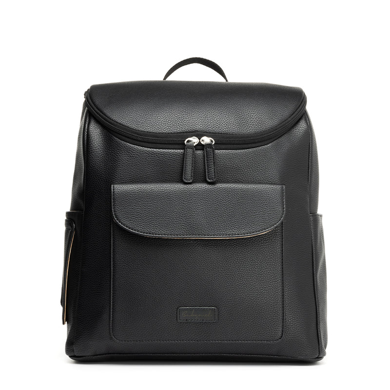 Lennox Vegan Leather Convertible Backpack Black