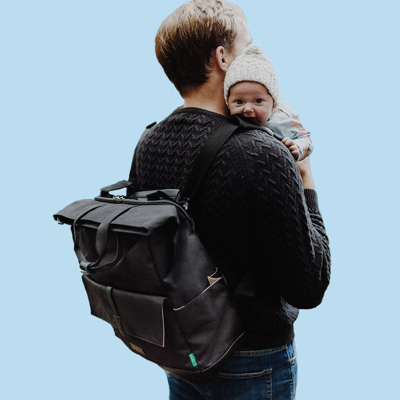 Quinn eco Convertible Backpack Black