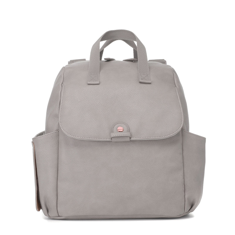 Robyn Vegan Leather Convertible Backpack Pale Grey