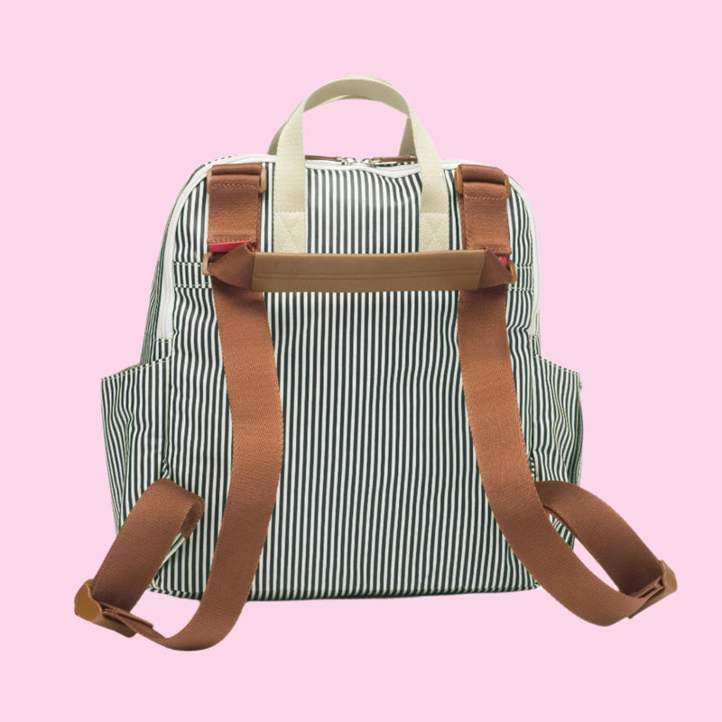 Robyn eco Convertible Backpack Navy Stripe