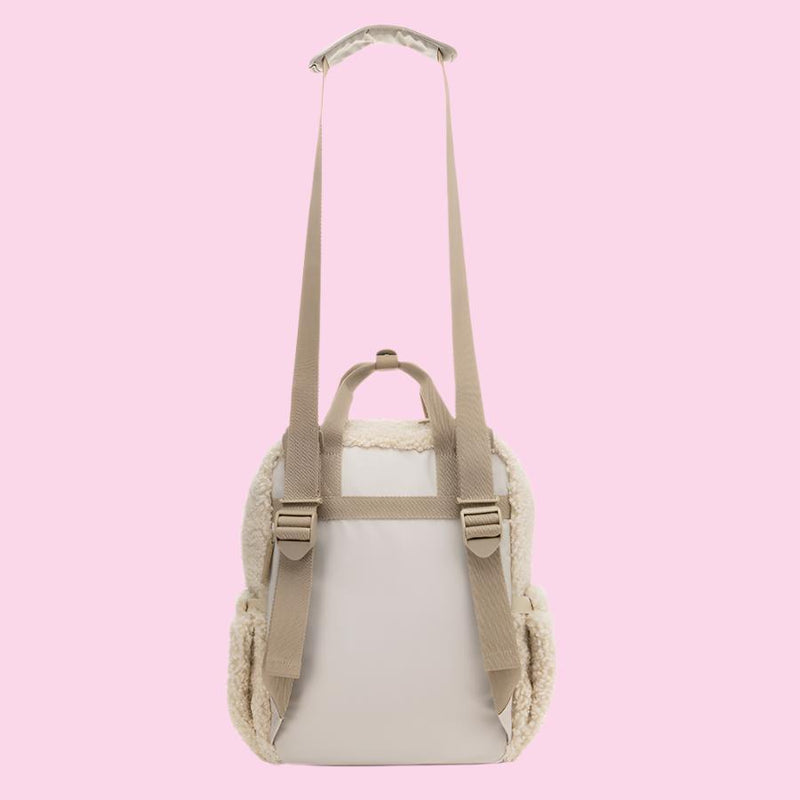 Teddy Convertible Backpack Cream