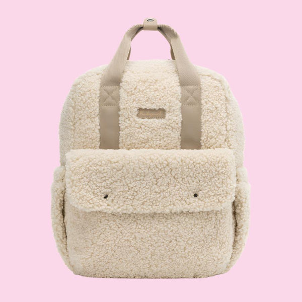 Teddy Convertible Backpack Cream