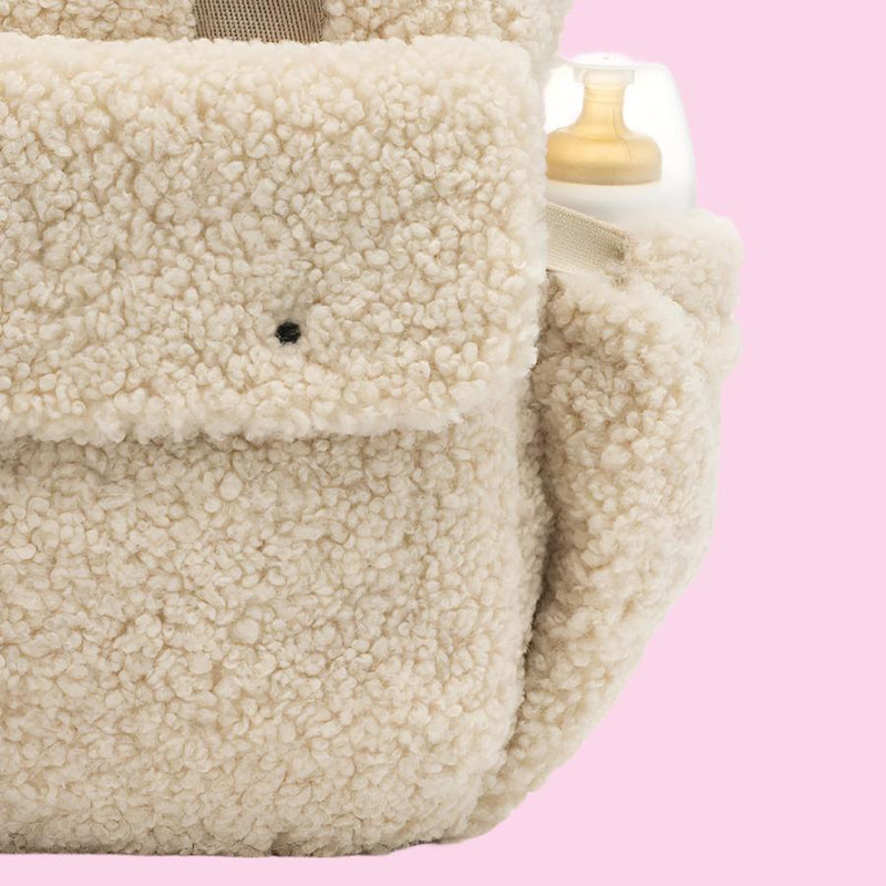 Teddy Convertible Backpack Cream