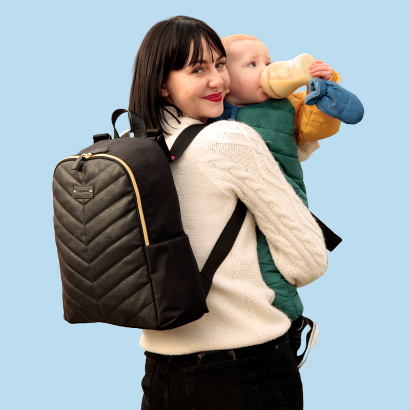 Vegan leather back pack sale