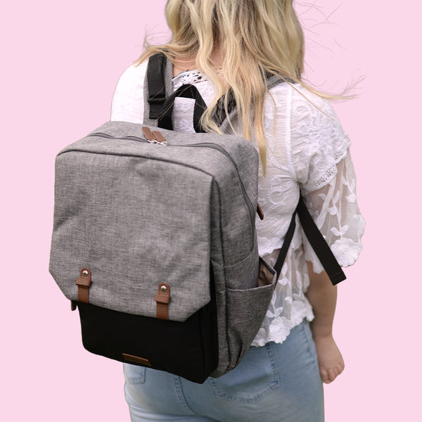 Grey rucksack changing bag hotsell