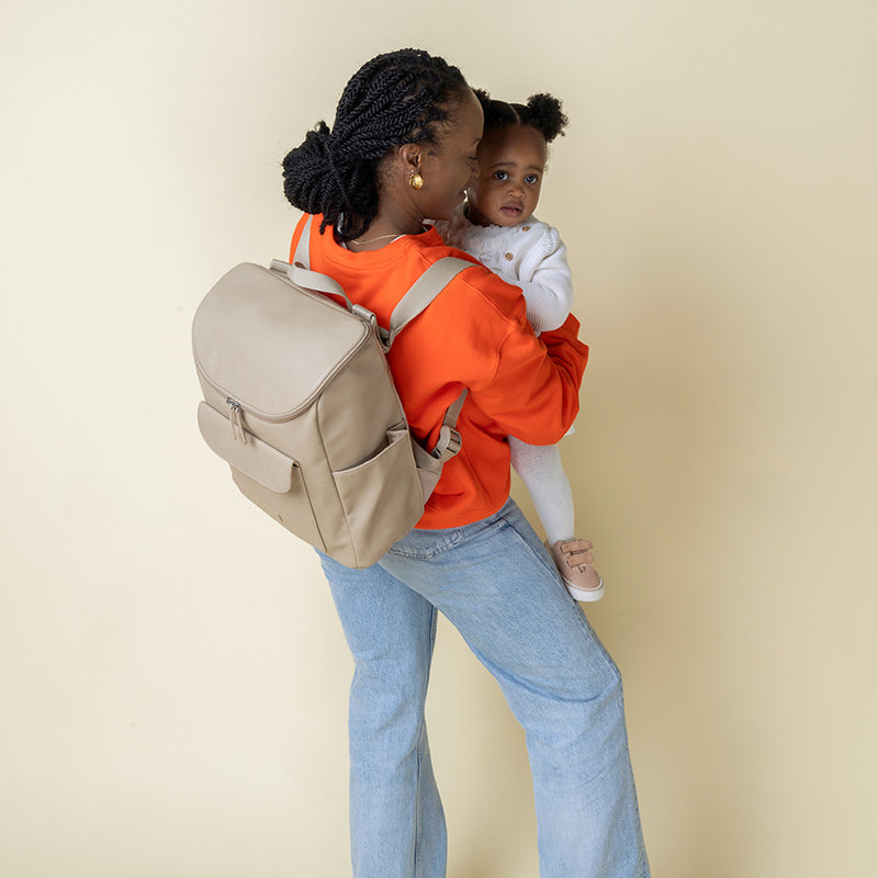 Lennox Oat & Amber Stroller Bag Black Bundle