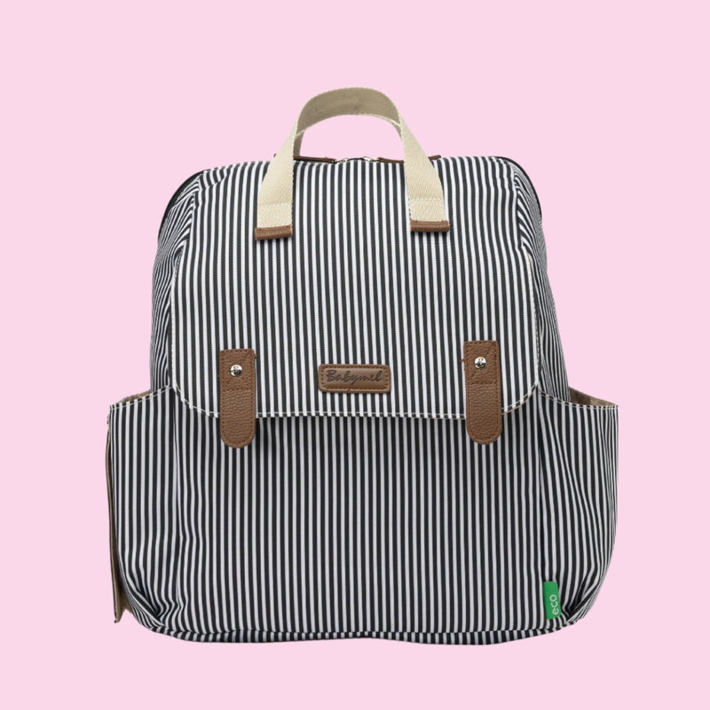 Robyn eco Convertible Backpack Navy Stripe