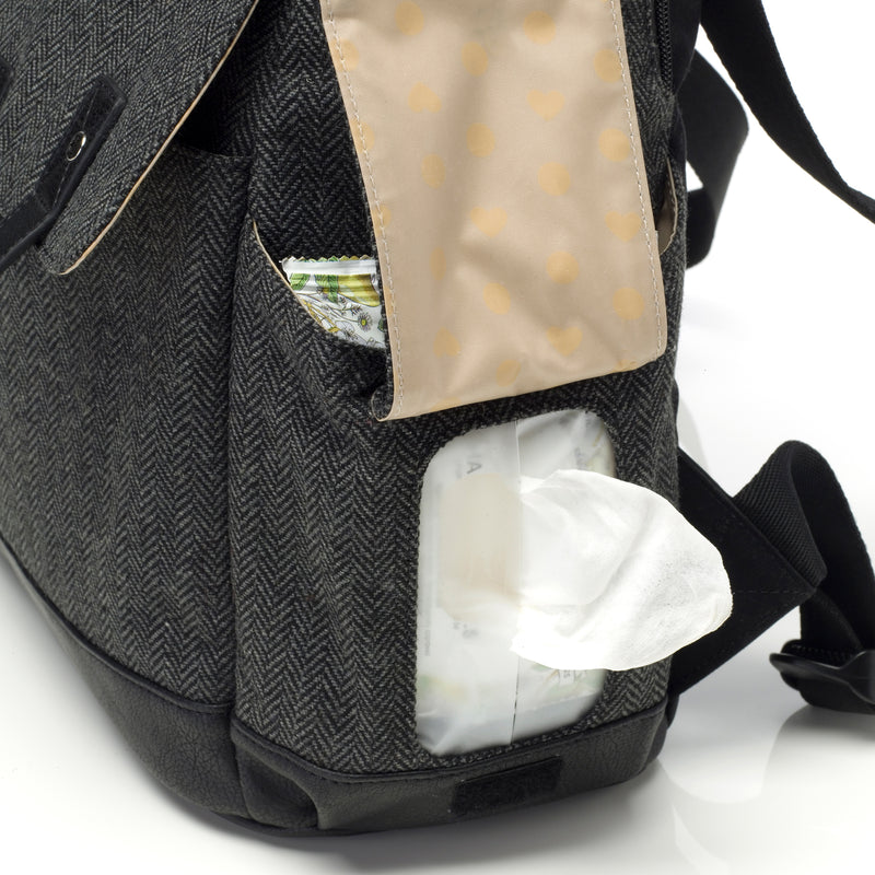 Robyn Vegan Leather Convertible Backpack Pale Grey – Babymel® London