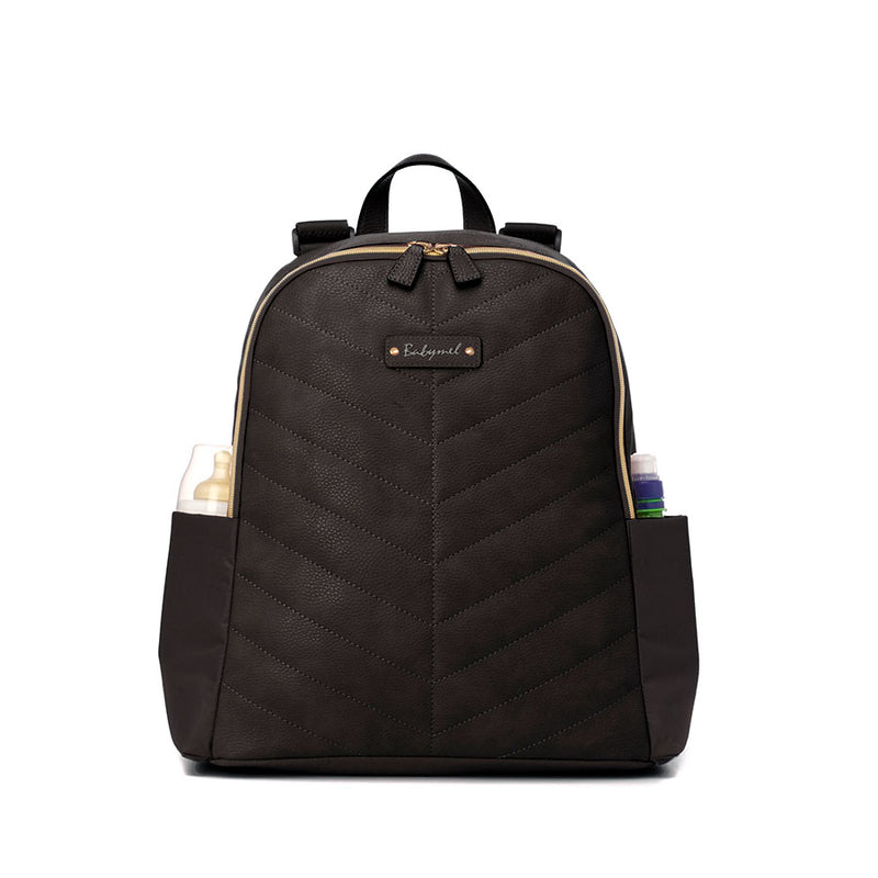Pippa Vegan Leather Convertible Backpack Black – Babymel® London