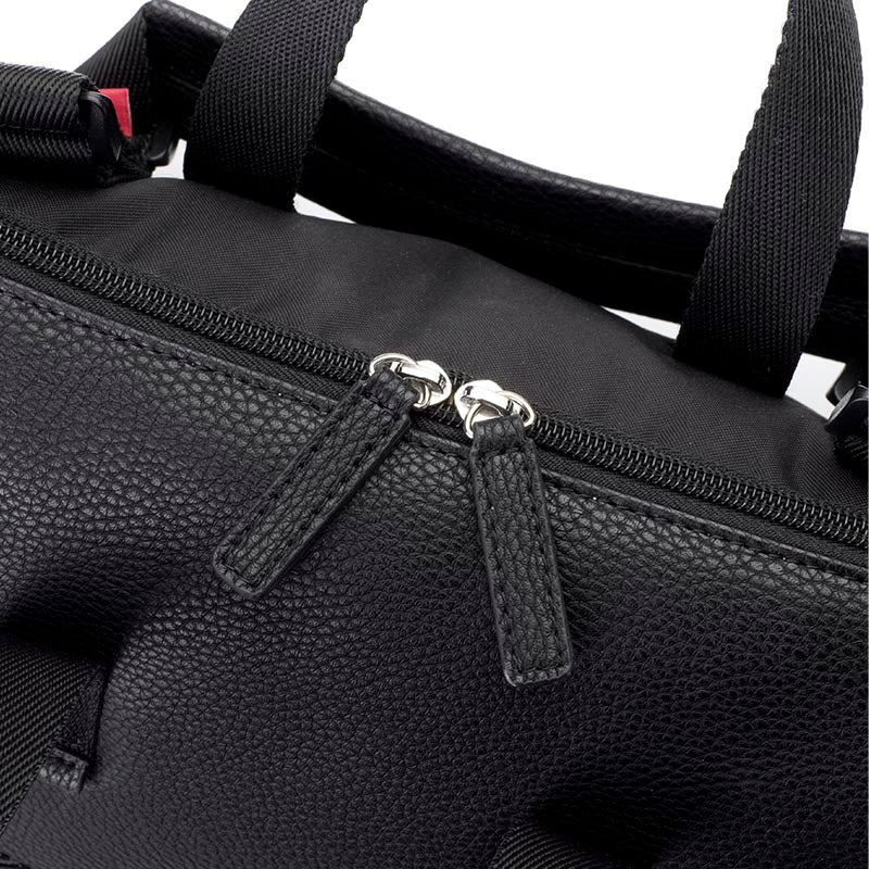 Robyn Vegan Leather Convertible Backpack Black