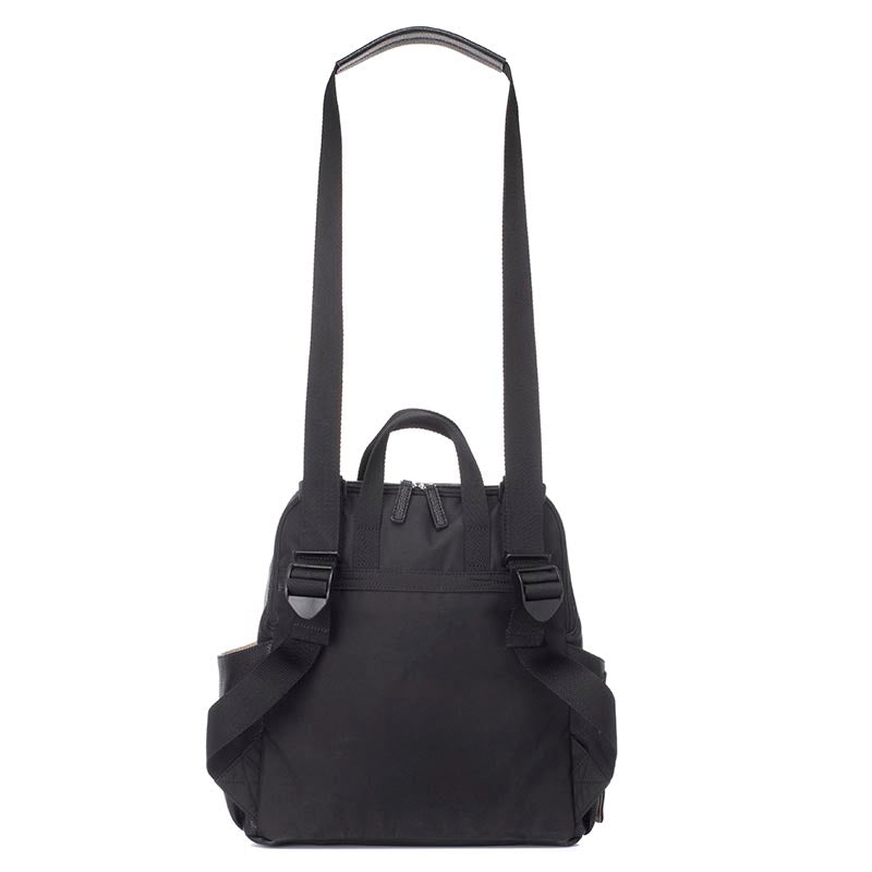 Pippa Vegan Leather Convertible Backpack Black – Babymel® London